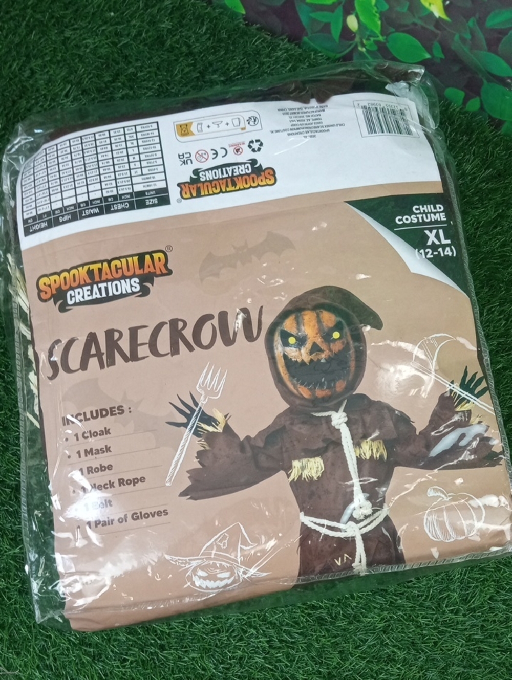 👻 Spooktacular Creations Kids Scarecrow Halloween Costume - Brown